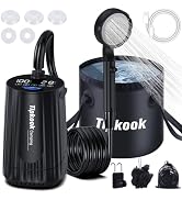 Amazon | Tipkook ポータブルシャワー【20L折りたたみ式バケツ付